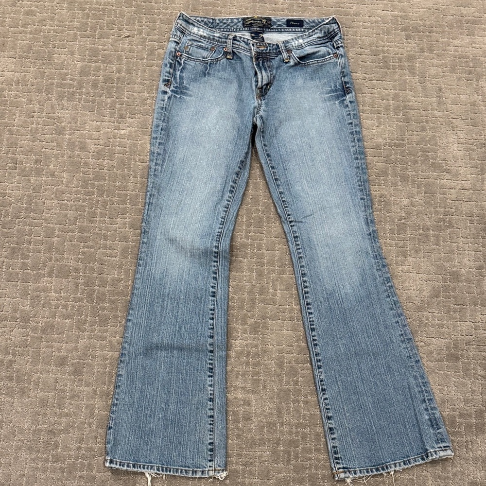 Seven7 Light Blue Flare Jeans
